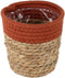 Goed & Groen - Mand Saga stro (terracotta) - ↨ 13cm - Potmaat 13.5 - Exclusieve Kwaliteit Bloempotten - Bloem Pot - Bloempotten - Sfeer - Interieur