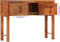vidaXL - Wandtafel - 120x32x80 - cm - massief - ruw - acaciahout