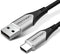 Vention CODHH USB-kabel USB 2.0 2 m USB A USB C Aluminium, Zwart