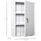 Kleankin Medicijnkast - Drie Lagen - Incl. Slot - 40.5 x 17.7 x 59.5 cm - Wit