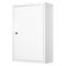 Kleankin Medicijnkast - Drie Lagen - Incl. Slot - 40.5 x 17.7 x 59.5 cm - Wit