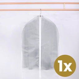 Kledinghoes 60x120cm - kledingzak met rits - opbergzak voor trouwjurk - beschermhoes voor kleding - transparant - opbergtas - 1 stuk