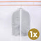 Kledinghoes 60x120cm - kledingzak met rits - opbergzak voor trouwjurk - beschermhoes voor kleding - transparant - opbergtas - 1 stuk