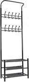 Kledingrek - Hanger voor kleding - rek met schoenenplank - Schoenenrek - Organizer Opberger - 192x65x29cm