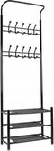 Kledingrek - Hanger voor kleding - rek met schoenenplank - Schoenenrek - Organizer Opberger - 192x65x29cm