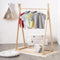 Kledingrek Perryn - Hout/Wit - 78 x 38 x 126 cm - Voor Kinderen