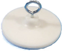 Kleefhaak wit metaal 38mm rond 50 stuks - 4 stuks