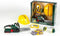 Klein Toys Bosch II set met kettingzaag - werkhandschoenen, werkbril, oorbeschermers, helm - incl. licht- en geluidseffecten - groen geel