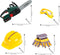 Klein Toys Bosch II set met kettingzaag - werkhandschoenen, werkbril, oorbeschermers, helm - incl. licht- en geluidseffecten - groen geel