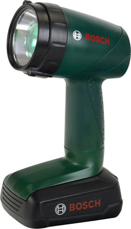 Klein Toys Bosch lamp - 9,5x6,4x18 cm - kan 90 graden draaien - incl. verstelbare ring licht in vier kleuren en knipperlicht - groen