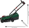 Klein Toys Bosch tuin grasmaaier - 57x19.5x56 cm - incl. verwijderbare grasvanger, licht- en geluidseffecten - groen rood