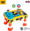 Klein Toys Caterpillar speeltafel - 64x48x40 cm - incl. 2 losse bassins voor water en zand - multicolor