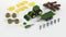 Klein Toys John Deere trekker - 1:24 - om te bouwen naar hout- of hooiwagen - groen geel
