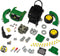 Klein Toys John Deere trekker motorblok - 56 demonteerbare en repareerbare onderdelen - incl. licht- en geluideffecten - 43x40x52,5 cm - groen geel