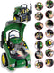 Klein Toys John Deere trekker motorblok - 56 demonteerbare en repareerbare onderdelen - incl. licht- en geluideffecten - 43x40x52,5 cm - groen geel