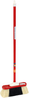 Klein Toys Pure Fresh klassieke veegset - stoffer, blik en bezem - 61,5 cm lange steel - rood