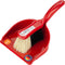 Klein Toys Pure Fresh klassieke veegset - stoffer, blik en bezem - 61,5 cm lange steel - rood