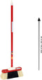Klein Toys Pure Fresh klassieke veegset - stoffer, blik en bezem - 61,5 cm lange steel - rood