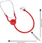 Klein Toys stethoscoop - versterkt geluid van hartslag en ademhaling - 16x2x63 cm - rood