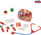 Klein Toys transparante dokterskoffer - incl. speelgoedinstrumenten - 22x8,5x19,5 cm - rood