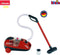 Klein Toys Vileda speelgoedstofzuiger - incl. zuig- en geluidseffecten - 29x17x15 cm - rood zwart