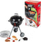 Klein Toys Weber speelgoedbarbecue - kolen, aansteker, vleesrooster, rooster voor de kolen, barbecuetang en etenswaar - incl. licht- en geluidseffecten - zwart