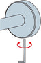 Kleine Wolke - Handdoekring Meo zilver