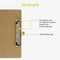 Klembord A4 - Houten, MDF, Lichtgewicht, Voor kantoor en thuiswerken - Clipboard - ACROPAQ
