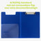 Klembord A4 - Met omslag en insteekhoes, Voor kantoor en thuiswerken - Clipboard - Donkerblauw - ACROPAQ