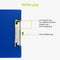 Klembord A4 - Voor kantoor en thuiswerken - Clipboard - Donkerblauwe - ACROPAQ