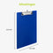 Klembord A4 - Voor kantoor en thuiswerken - Clipboard - Donkerblauwe - ACROPAQ