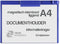 Klembord magnetisch A4 dwars blauw