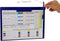 Klembord magnetisch A4 dwars blauw