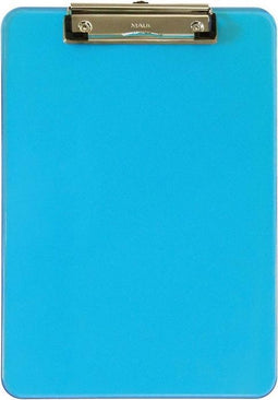 Klembord MAUL A4 staand transparant neon blauw | 12 stuks