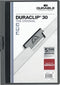 Klemmap Durable Duraclip A4 3mm 30 vellen antraciet/grijs | 25 stuks
