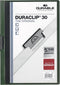 Klemmap Durable Duraclip A4 3mm 30 vellen donkergroen | 25 stuks