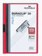 Klemmap Durable Duraclip A4 3mm 30 vellen rood | 25 stuks