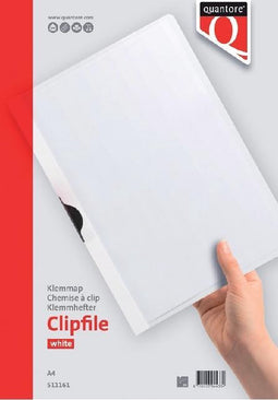 Klemmap Quantore A4 3mm wit - 5 stuks