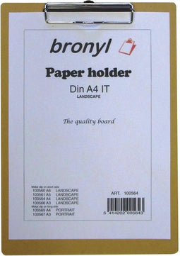 Klemplaat voor ft A4 (23 x 33 cm)