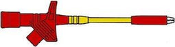 KLEMTESTPEN MET WIJDE BEKOPENING / ROOD (KLEPS 2800)