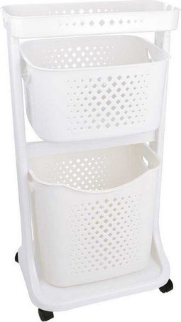 Klerentrolley Wit Polypropyleen (33 x 81 x 44 cm)