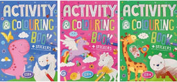 Kleur-en activiteitenboek+stickers