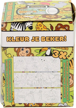 Kleur je eigen Mok Wilde Dieren