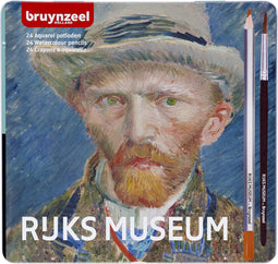 Kleurpotloden Bruynzeel aquarel Van Gogh blik à 24 stuks assorti - 6 stuks