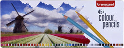 Kleurpotloden Bruynzeel Holland blik à 45 stuks assorti - 4 stuks
