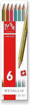 Kleurpotloden Caran d'Ache Fancolor metallic doos à 6st
