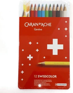 Kleurpotloden Caran d'Ache Swisscolor 12stuks ass