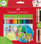 Kleurpotloden Faber-Castell driekant set à 24+3 stuks assorti - 48 stuks