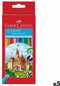 Kleurpotloden Faber-Castell Multicolour (5 Stuks)