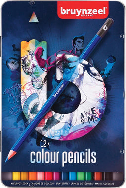 Kleurpotlood bruynzeel teens blauw ass - 6 stuks